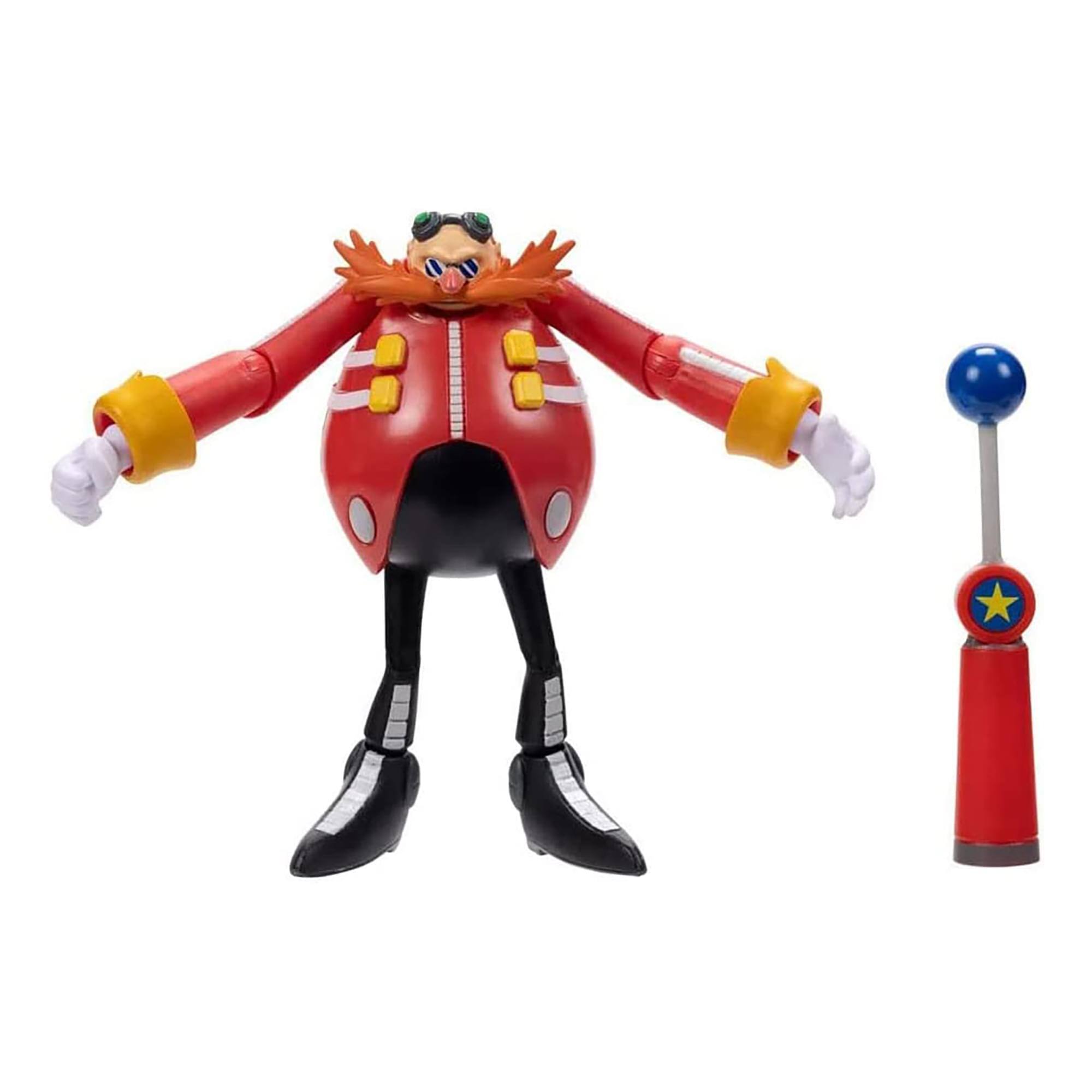 Front. Jakks Pacific - Sonic the Hedgehog 4 Inch Figure | Dr. Eggman (Modern) with Checkpoint - Red.