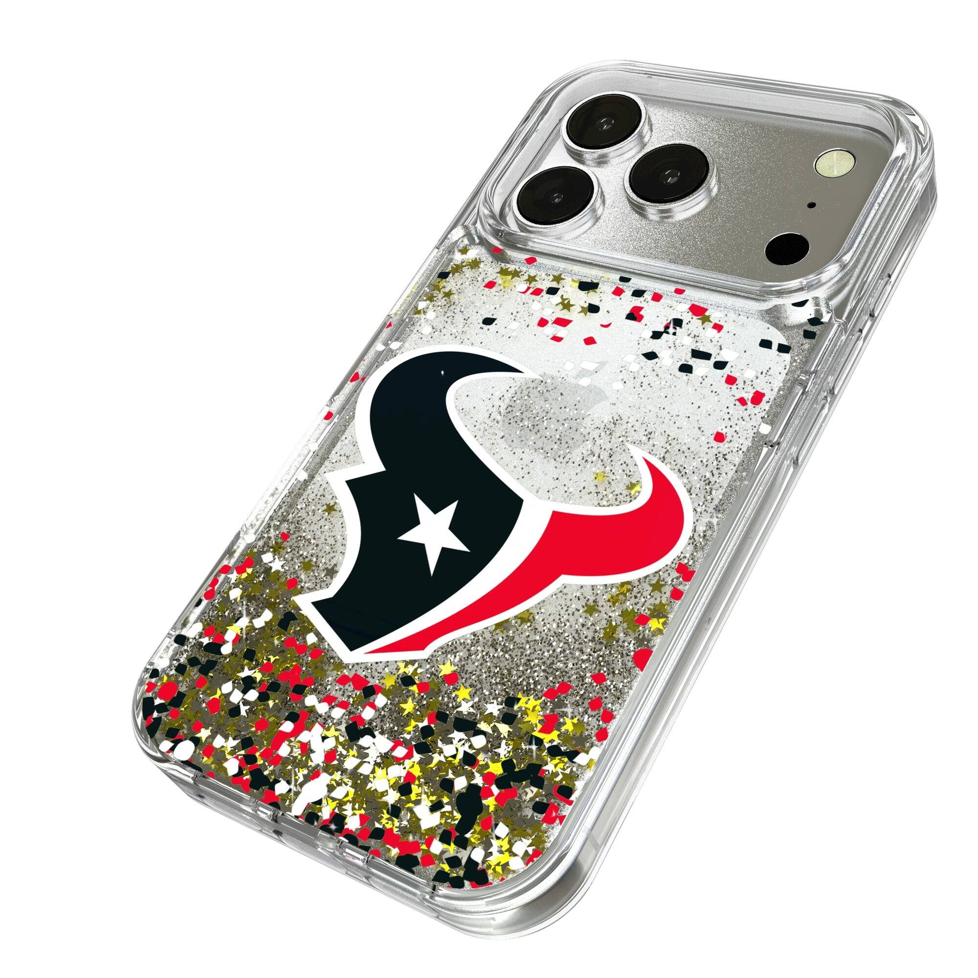 Alt View 1. Keyscaper - iPhone Glitter Case with Confetti Design - 16 Pro - Multicolor.