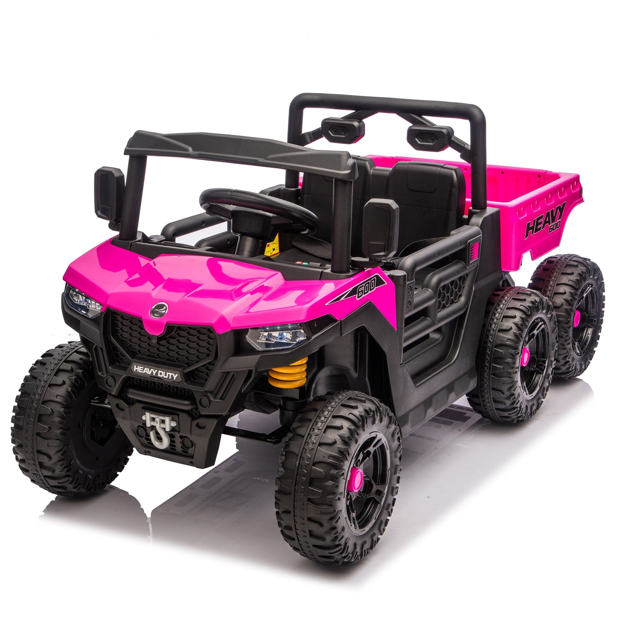 Boyel Living - 3+ 24V Kids Ride On UTV with Parents Remote Control 100W Motor 4Wheel - Pink