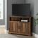 Alt View 13. Walker Edison - Corner TV Stand for Most TVs Up to 50" - Rustic Oak.