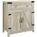 Angle. Walker Edison - Farmhouse Barn Door Accent Cabinet - White Oak.