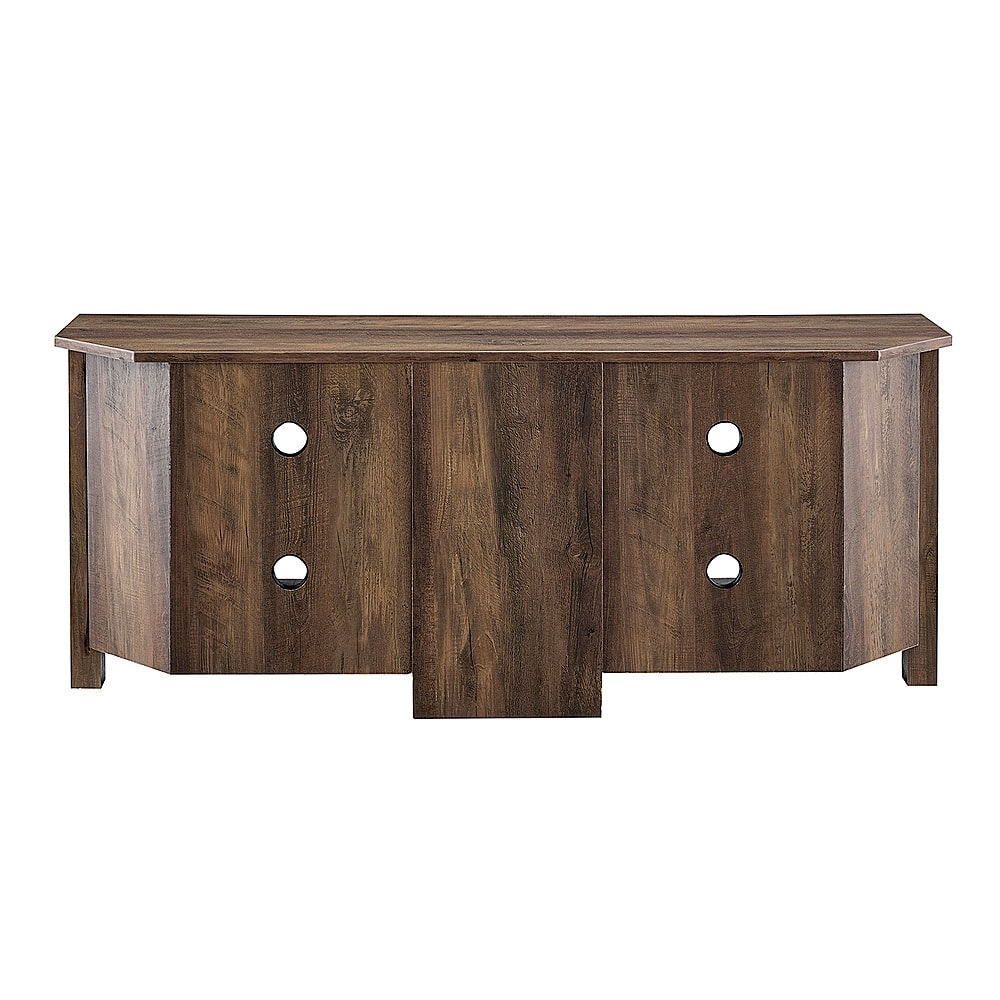 Alt View 2. Walker Edison - Corner Open Shelf TV Stand for Most Flat-Panel TV's up to 60" - Rustic Oak.