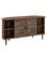 Angle. Walker Edison - Modern Corner TV Stand for Most TVs Up to 52" - Rustic Oak.