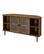 Left. Walker Edison - Modern Corner TV Stand for Most TVs Up to 52" - Rustic Oak.