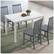 Alt View 16. Walker Edison - Modern Rectangular 5-Piece Wood Kitchen Dining Set - White/Gray.