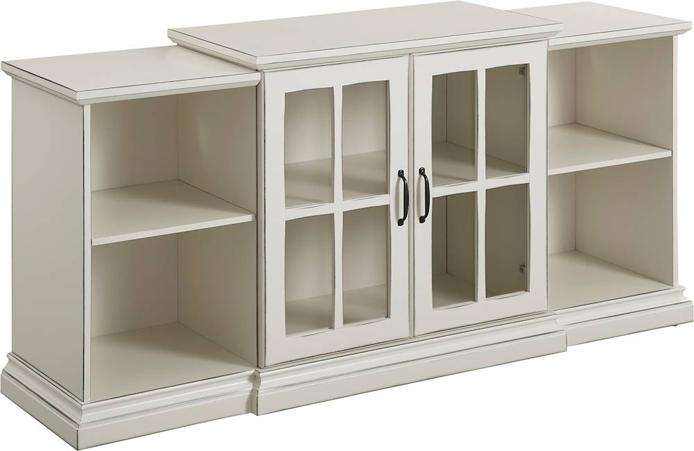 Angle View: Walker Edison - Modern TV Stand Cabinet for Most Flat-Panel TVs Up to 46" - Slate Gray