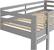 Alt View 11. Walker Edison - Walker Edison - Solid Wood Low Twin over Twin Bunk Bed - Grey - Gray.