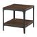 Alt View 11. Walker Edison - Rustic Square High-Grade MDF Side Table (Set of 2) - Dark Walnut.