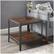 Alt View 14. Walker Edison - Rustic Square High-Grade MDF Side Table (Set of 2) - Dark Walnut.