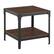 Left. Walker Edison - Rustic Square High-Grade MDF Side Table (Set of 2) - Dark Walnut.
