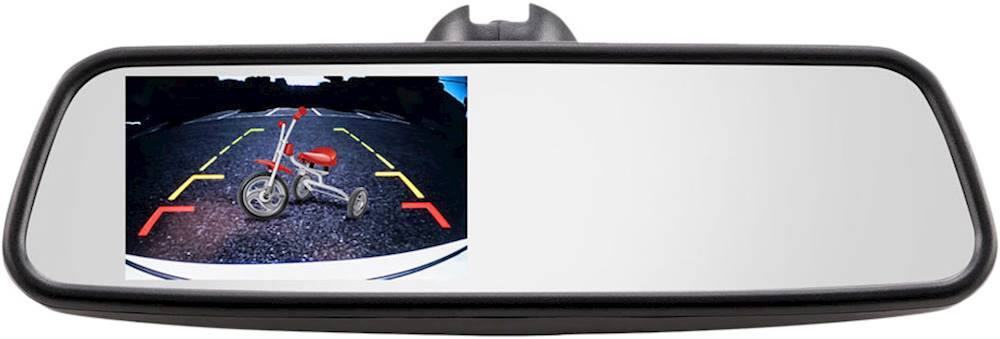 Front. iBEAM - 4.5" Replacement Rearview Mirror Monitor - Black.