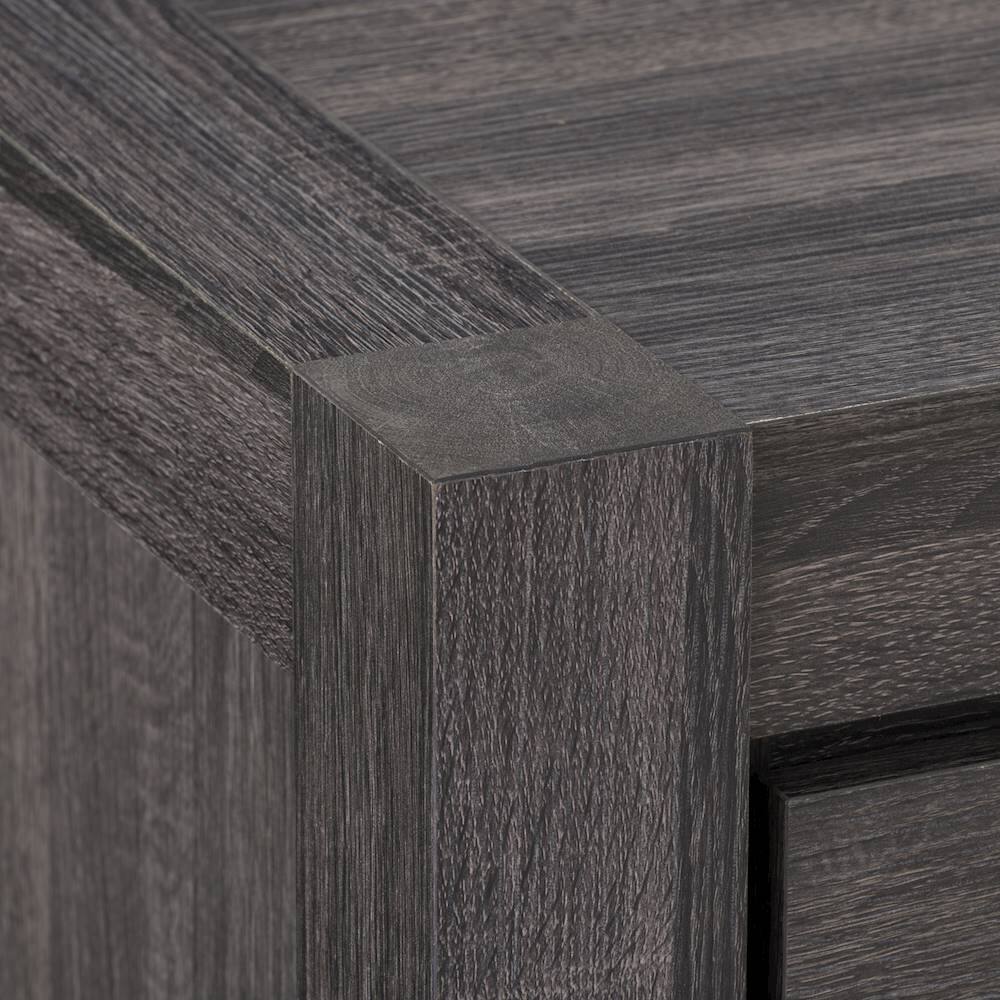 Alt View 12. CorLiving - Joliet Duotone TV Bench for TVs up to 95" - Distressed Carbon Grey, Black Duotone.