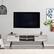 Alt View 11. CorLiving - Aurora TV Bench with Splayed Legs, For TVs up to 85" - Distressed Light Grey, White Duotone.