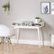 Alt View Zoom 19. CorLiving - Mid-Century Engineered Wood 1-Drawer Table - White.