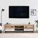 Alt View Zoom 16. CorLiving - Joliet Duotone TV Bench for TVs up to 95" - Distressed Warm Beige, White Duotone.