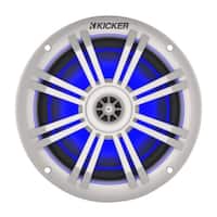 KICKER - 6-1/2" 2-Way Marine Speakers with Polypropylene Cones (Pair) - White - Front_Standard