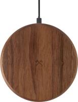Woodcessories - EcoPad 10W Qi Certified Wireless Charging Pad for iPhone®/Android - Walnut - Front_Zoom