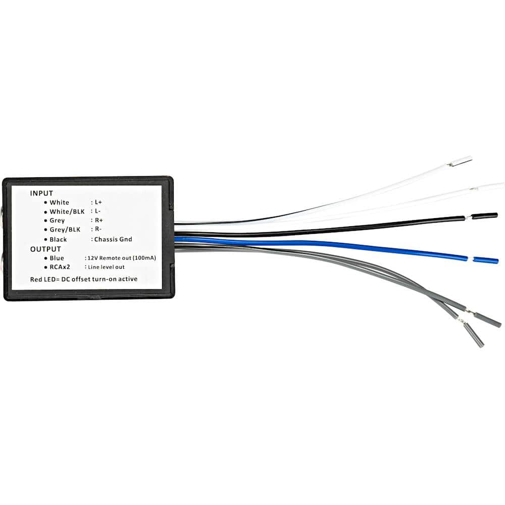 Alt View 14. KICKER - K-Series Stereo Line-Output Converter with Remote Turn-On Output - Black.