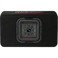 KICKER - Solo-Baric L7T 8" Single-Voice-Coil 2-Ohm Loaded Subwoofer Enclosure - Black - Front_Zoom