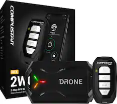 Front. Compustar - 2-Way Upgrade Kit for Remote Start System with LTE Module - Black.