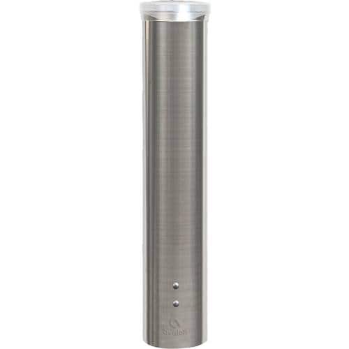 Front. Avalon - Self-Adjusting Cup Dispenser - Gray.