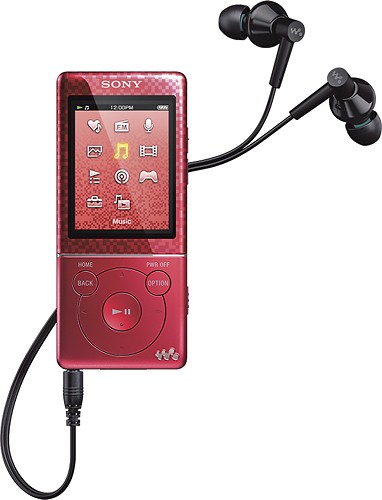 Best Buy: Sony Walkman 4GB* Video MP3 Player NWZE473RED