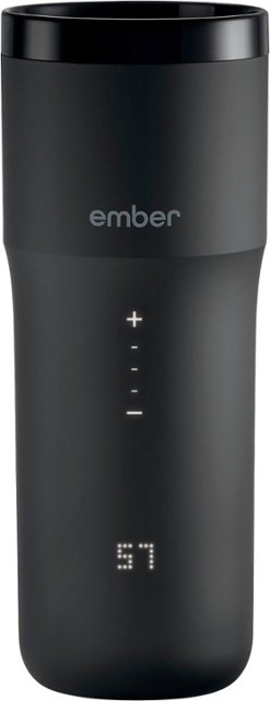 Angle Zoom. Ember - Temperature Control Smart Travel Mug² - 12 oz - Black.