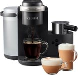 Front. Keurig - K-Cafe Single Serve K-Cup Coffee Maker - Dark Charcoal.