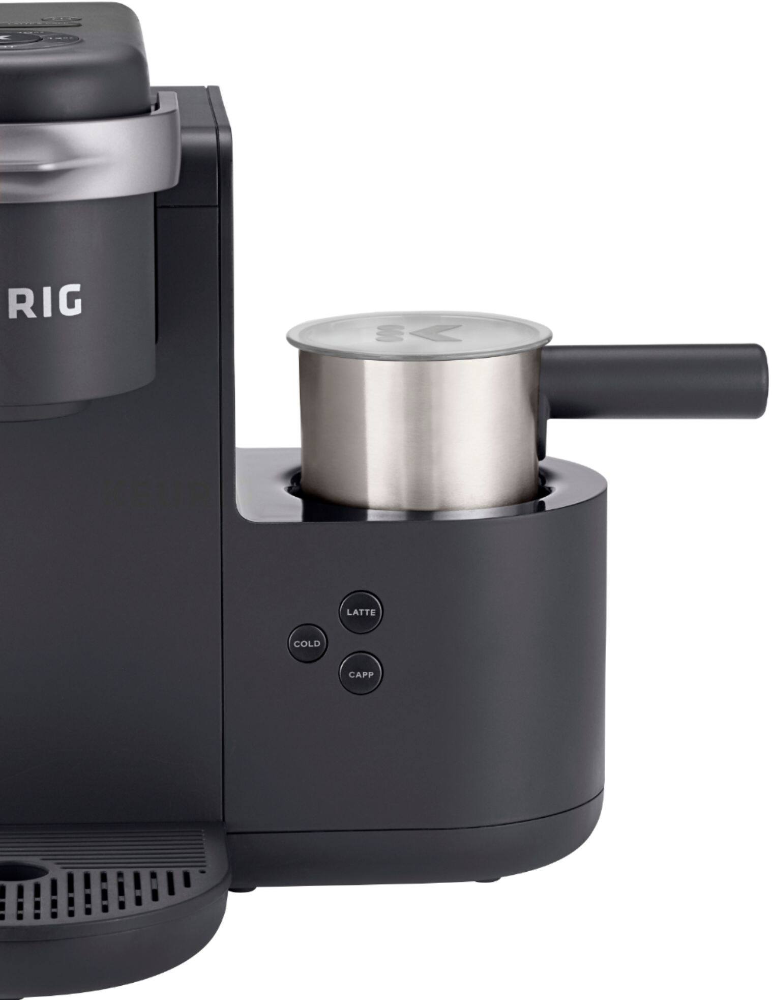 Keurig K Cafe Single Serve K Cup Coffee Maker Dark Charcoal 5000201735