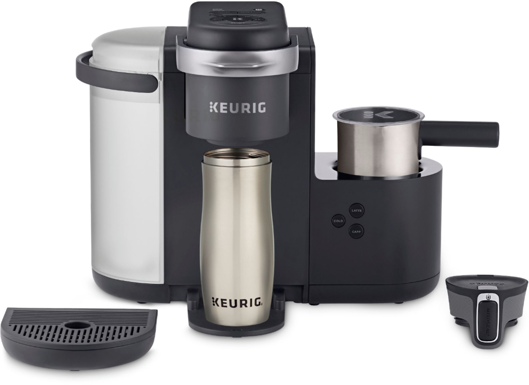 Keurig K-Cafe SMART Single Serve K-Cup Pod Coffee, Latte And Cappuccino  Maker, Black
