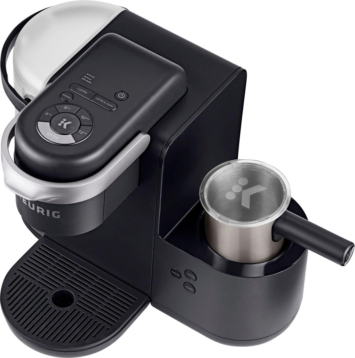 Alt View 16. Keurig - K-Cafe Single Serve K-Cup Coffee Maker - Dark Charcoal.