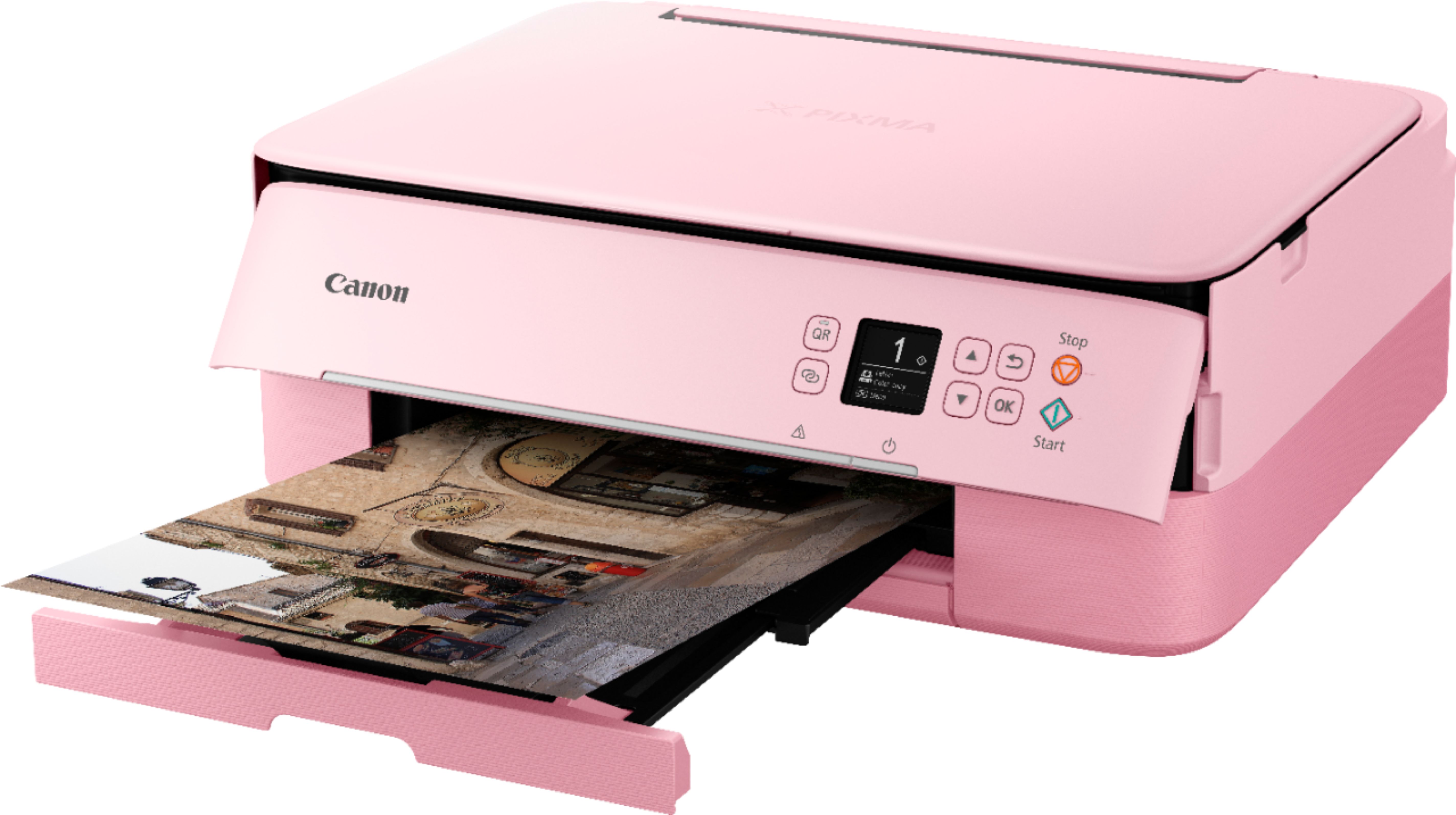 Pink Computer Printer