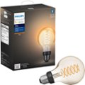 Front Zoom. Philips - Hue White Filament G25 Bluetooth Smart LED Bulb - Amber.