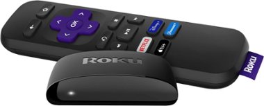 Roku - Express (2019) HD Streaming Media Player with High Speed HDMI Cable and Simple Remote - Black - Front_Zoom