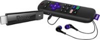 Front. Roku - Streaming Stick+ 4K Headphone Edition with Voice Remote with TV Power and Volume Streaming Media Player.