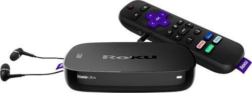 Roku - Ultra 4K Streaming Media Player with JBL Headphones and Enhanced Voice Remote - Black - Larger Front