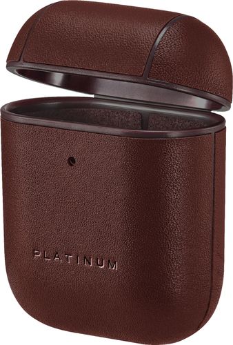 Platinumâ„¢ - Leather Case for Apple AirPods - Brown was $29.99 now $12.99 (57.0% off)