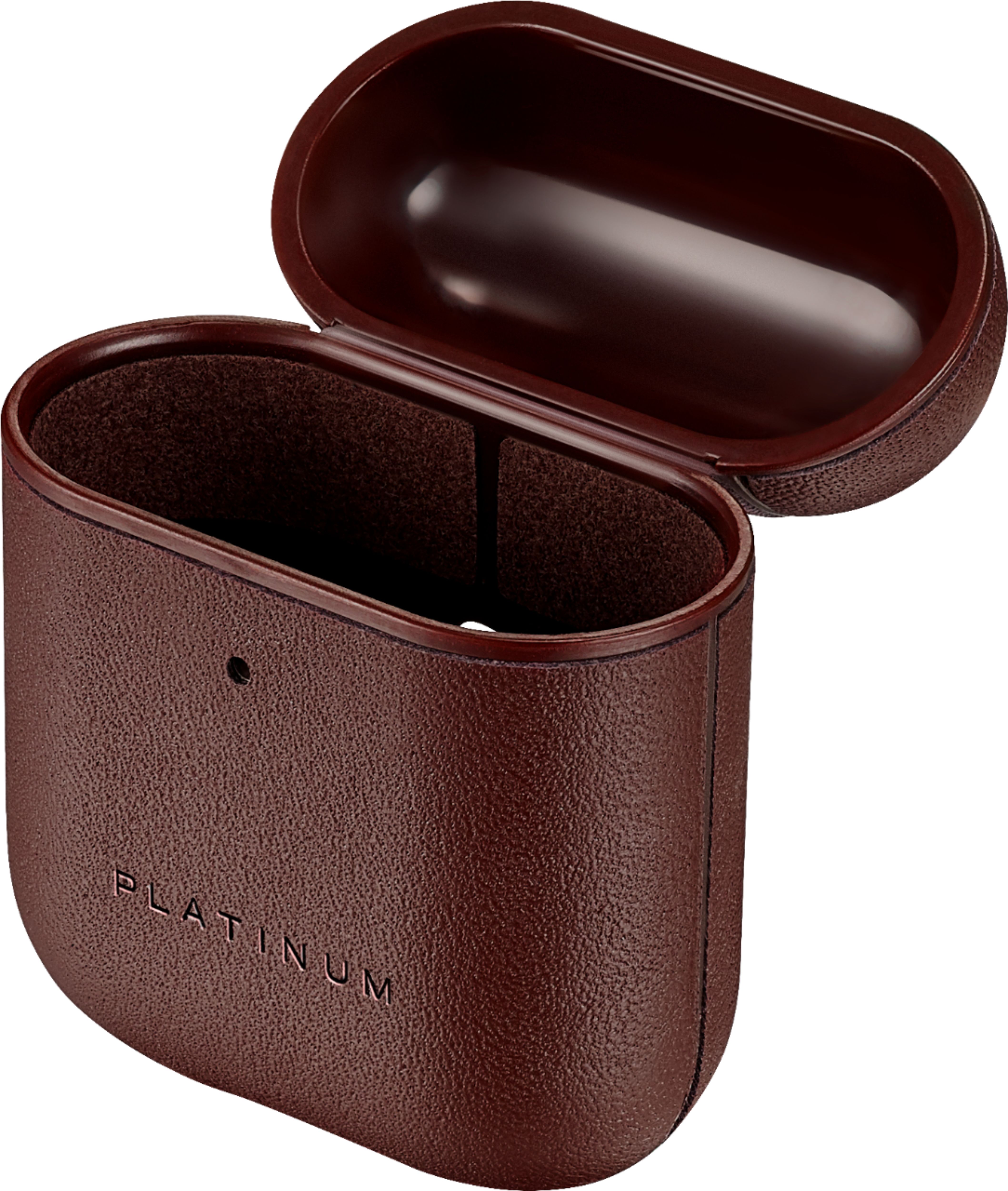 Best Buy: Platinum™ Leather Case for Apple AirPods Pro Black PT