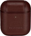 Left Zoom. Platinum™ - Leather Case for Apple AirPods - Brown.