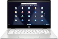 Front Zoom. HP - 2-in-1 14" Touch-Screen Chromebook - Intel Celeron - 4GB Memory - 32GB eMMC Flash Memory - Ceramic White.