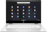 HP - 2-in-1 14" Touch-Screen Chromebook - Intel Pentium Silver - 4GB Memory - 64GB eMMC Flash Memory - Natural Silver, Ceramic White