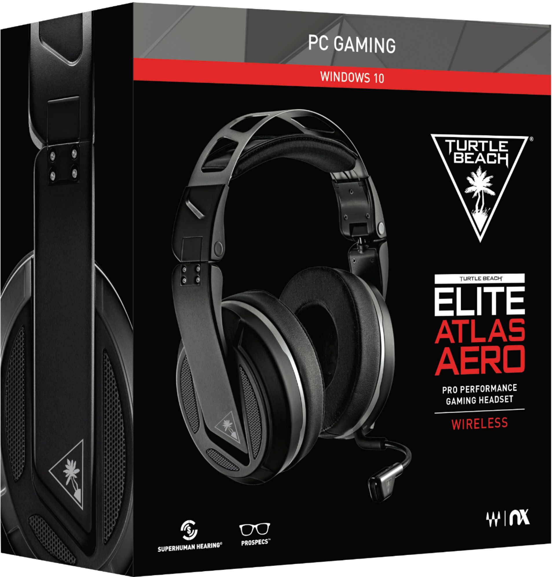 Teleurstelling Dierentuin s nachts rouw Best Buy: Turtle Beach Elite Atlas Aero Wireless Stereo Gaming Headset for  PC with Waves Nx 3D Audio Black/Silver TBS-6296-01