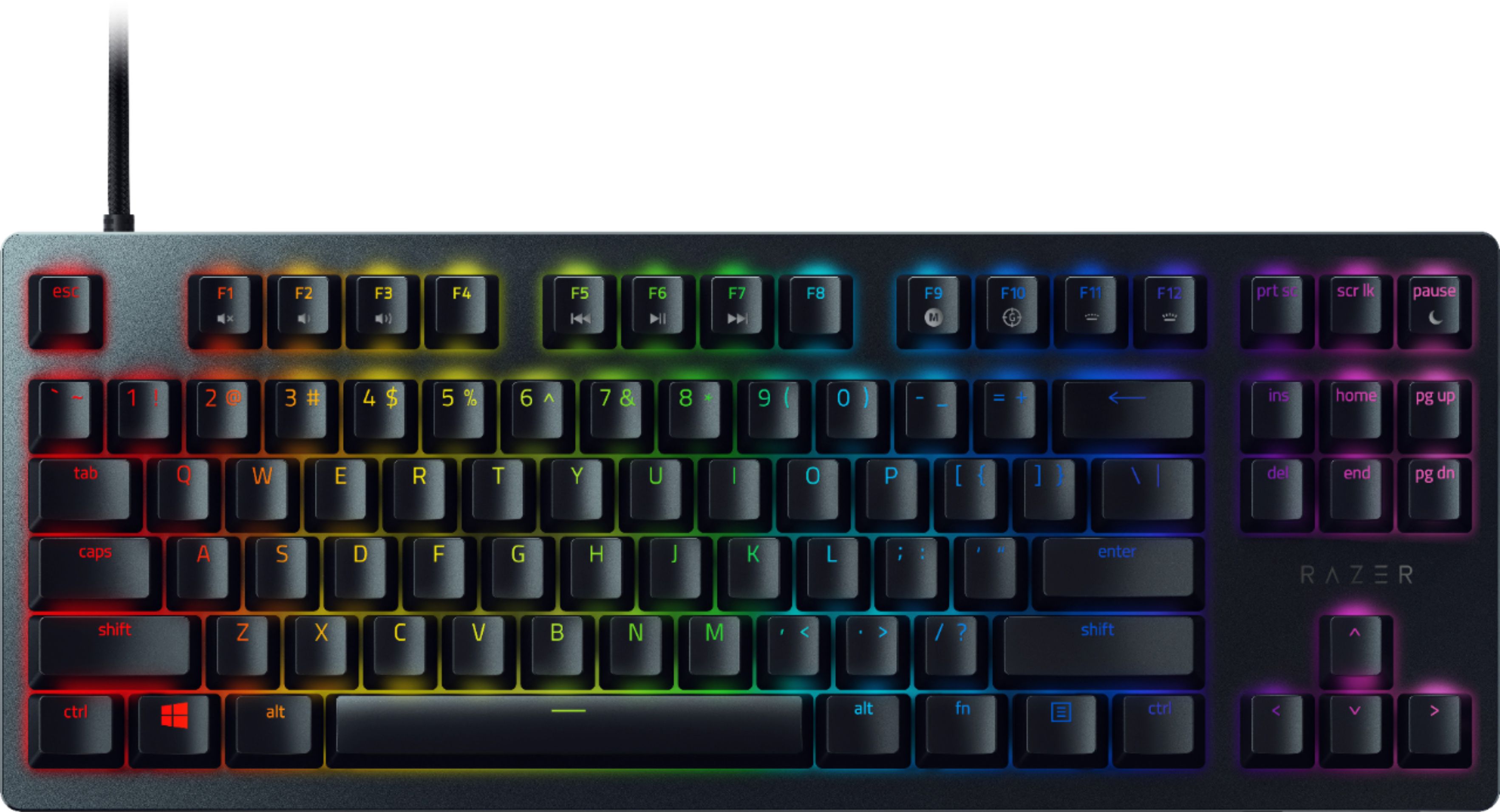 Razer Huntsman Tournament Edition TKL Wired Optical Linear Switch Gaming  Keyboard with Chroma RGB Backlighting Black RZ03-03080200-R3U1 - Best Buy