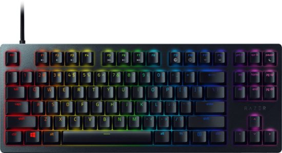 Front Zoom. Razer - Huntsman Tournament Edition TKL Wired Optical Linear Switch Gaming Keyboard with Chroma RGB Backlighting - Black.