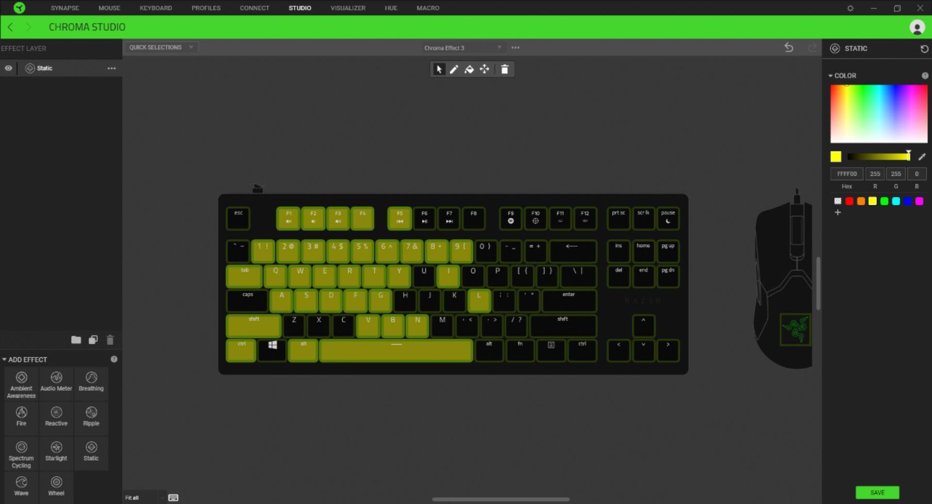 Alt View 16. Razer - Huntsman Tournament Edition TKL Wired Optical Linear Switch Gaming Keyboard with Chroma RGB Backlighting - Black.