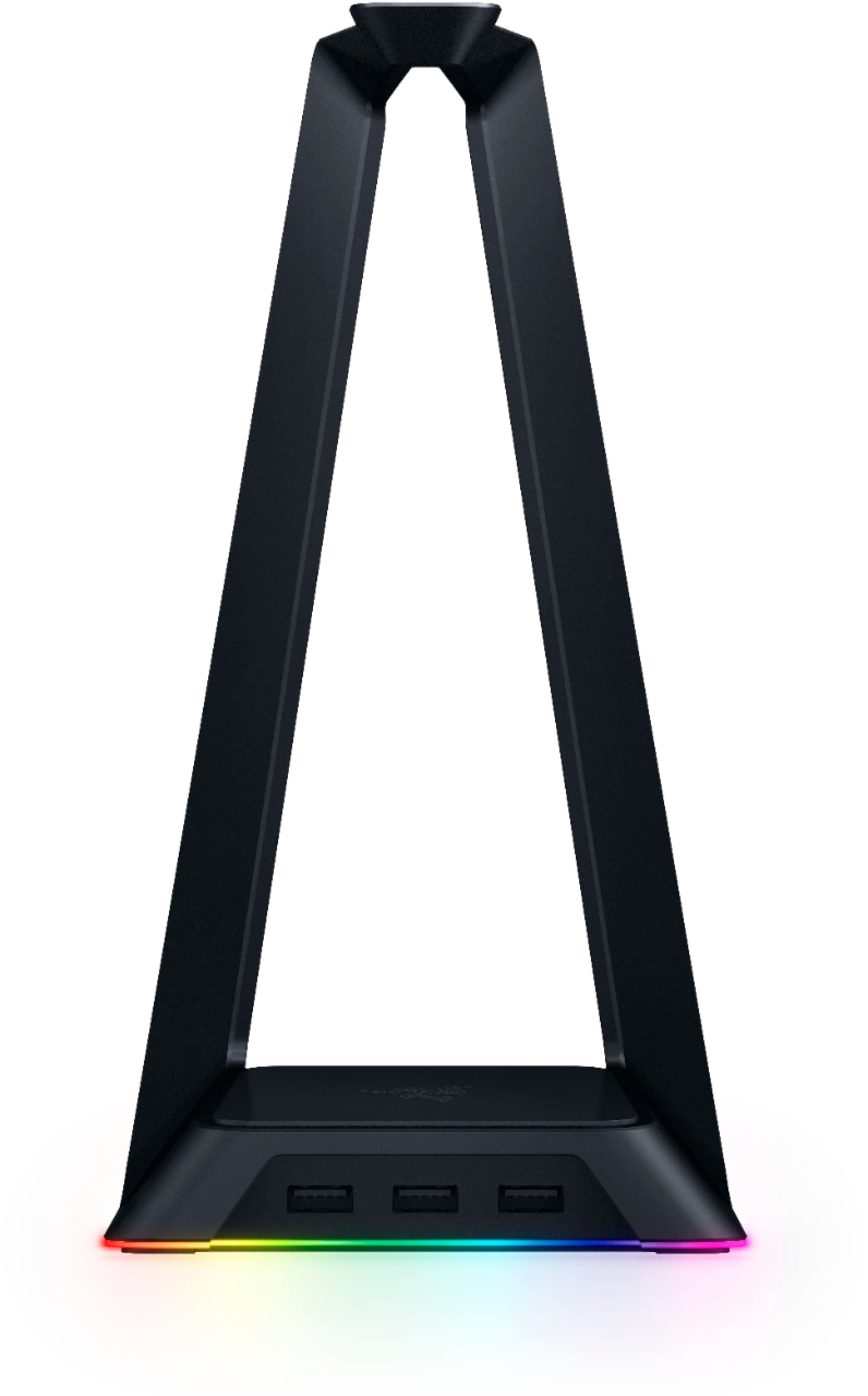 Alt View 11. Razer - Base Station Chroma USB Hub Headset Stand with a 3-port USB 3.0 hub powered by Chroma RGB - Black.