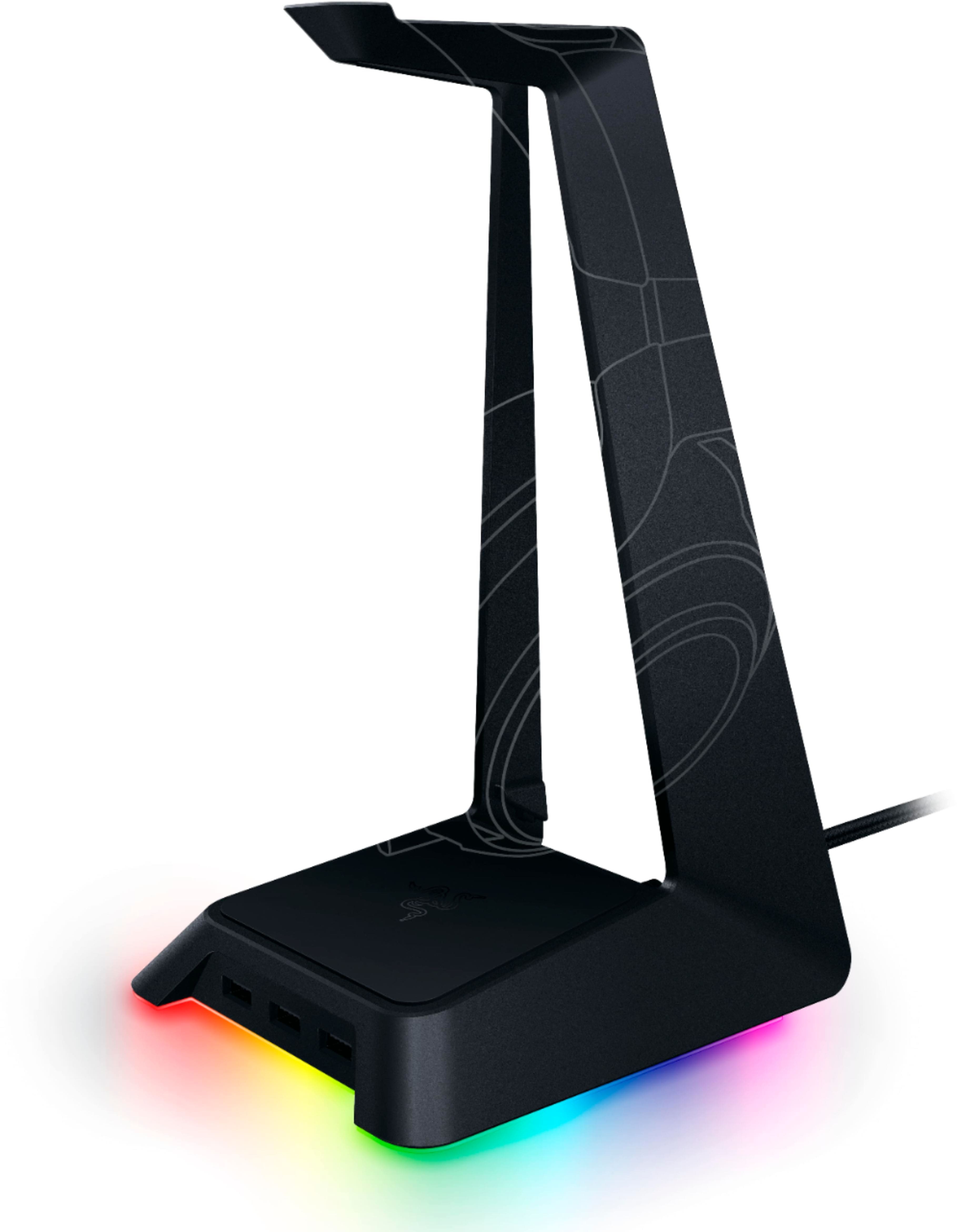Alt View 13. Razer - Base Station Chroma USB Hub Headset Stand with a 3-port USB 3.0 hub powered by Chroma RGB - Black.