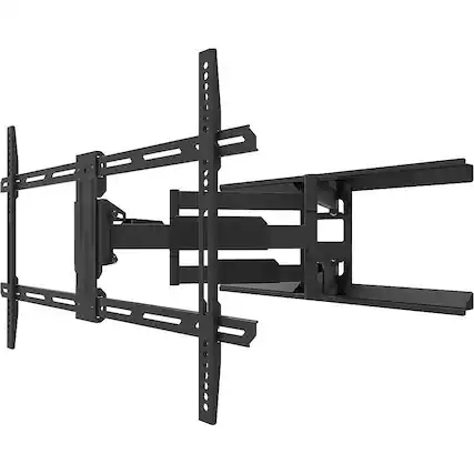 Left. Kanto - Full-Motion TV Wall Mount for Most 40" - 90" TVs - Extends 28" - Black.