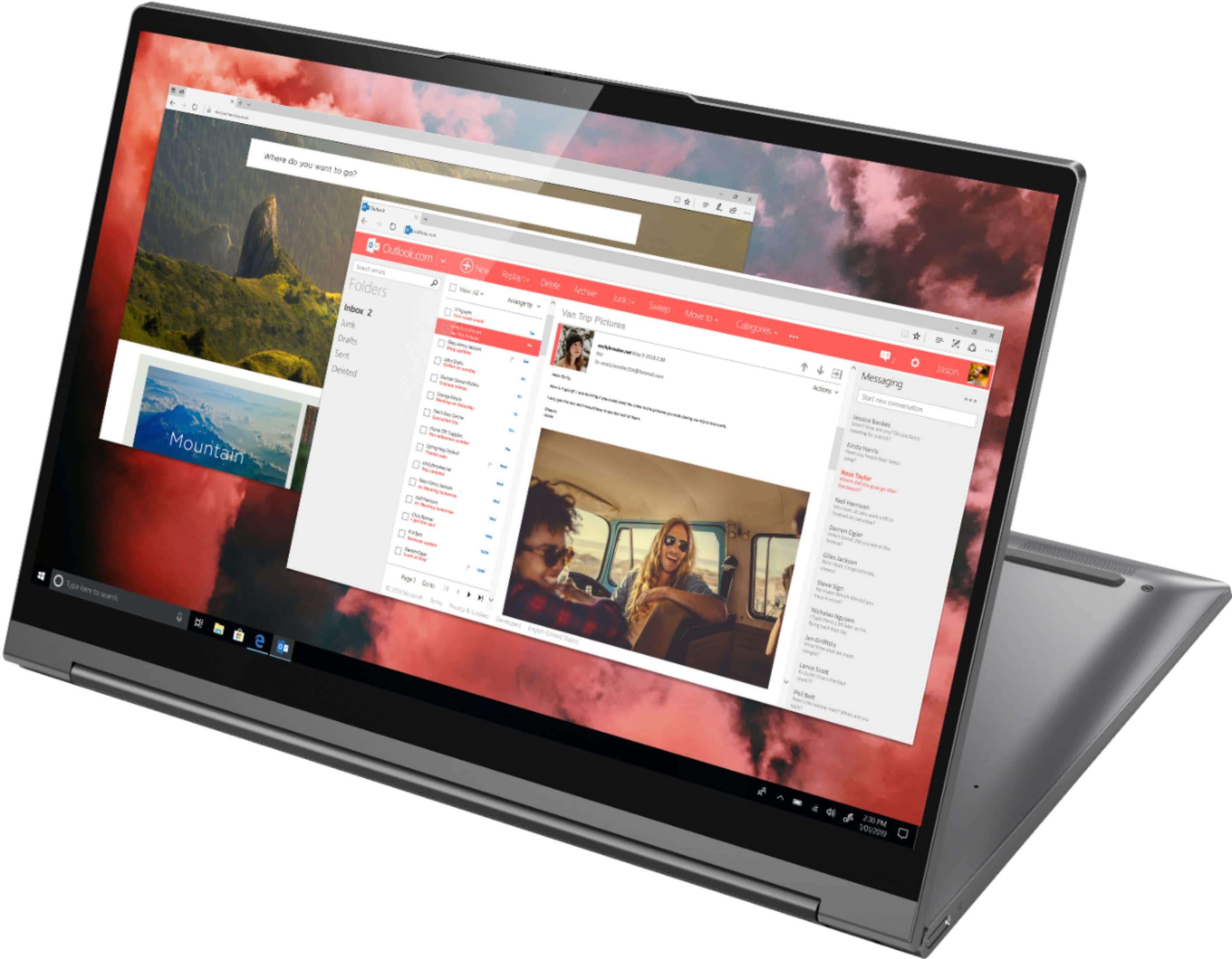Alt View 15. Lenovo - Yoga C940 2-in-1 14" Touch-Screen Laptop - Intel Core i7 - 12GB Memory - 512GB Solid State Drive.