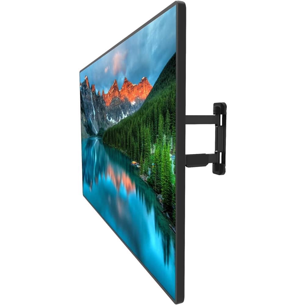Alt View 13. Kanto - Full-Motion TV Wall Mount for Most 34" - 55" TVs - Extends 19.5" - Black.